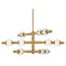 Hinkley Hinkley Saxon Lacquered Brass LED Chandelier 48335LCB