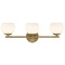 Designers Fountain Lighting Designers Fountain Moon Breeze Brushed Gold Bathroom Light D251H-3B-BG
