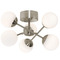 AFX Lighting Afx Lighting Pearl Satin Nickel LED Semi-Flushmount Light PRLC16L30D1SN