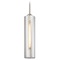 Design Classics Lighting Smoke Glass Mini-Pendant Satin Nickel 581-09 GL1652C