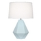 Robert Abbey Lighting Delta Table Lamp in Baby Blue & Polished Nickel by Robert Abbey 936