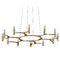 Corbett Lighting Corbett Lighting Nexus Warm Silver Leaf LED Chandelier 258-012-WSL