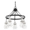 Craftmade Lighting Thatcher Flat Black & Brushed Polished Nickel Chandelier by Craftmade Lighting 50625-FBBNK
