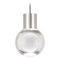 Visual Comfort Modern Collection Mina LED Warm Dim Mini Pendant in Nickel & Gray by Visual Comfort Modern 700TDMINAP1CYS-LEDWD