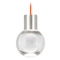 Visual Comfort Modern Collection Mina LED Warm Dim Mini Pendant in Nickel & Orange by Visual Comfort Modern 700TDMINAP1COS-LEDWD
