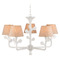 Currey and Company Lighting Currey and Company Charny Gesso White Chandelier 9000-1169