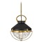 Hinkley Crew 12-Inch Heritage Brass & Black Pendant by Hinkley Lighting 4847HB