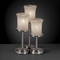 Justice Design Group Veneto Luce Collection Brushed Nickel Table Lamp by Justice Design Group GLA-8797-16-WHTW-NCKL