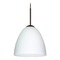 Besa Lighting Besa Lighting Vila Bronze LED Mini-Pendant Light 1JT-447007-LED-BR