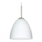 Besa Lighting Besa Lighting Vila Satin Nickel LED Mini-Pendant Light 1JT-447007-LED-SN