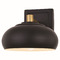 Vaxcel Lighting Vaxcel Lighting Belmont Matte Black & Satin Brass Sconce W0381