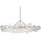 Visual Comfort Signature Collection Julie Neill Talia Linear Chandelier in Silver Leaf by Visual Comfort Signature JN5117BSLCG