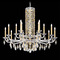 Schonbek Lighting Schonbek Worldwide Lighting Siena Heirloom Gold Crystal Chandelier RS83151N-22R