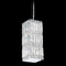 Schonbek Lighting Schonbek Worldwide Lighting Quantum Polished Stainless Steel Mini-Pendant Light with Square Shade 2252R