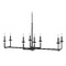 Generation Lighting Ansley Aged Iron Chandelier by Generation Lighting F3292/8AI