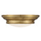 Meridian 2-Light Flush Mount in Natural Brass by Meridian M60063NB