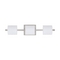 Besa Lighting Modern Bathroom Light White Glass Satin Nickel by Besa Lighting 3WS-787307-SN