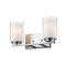 Z-Lite Willow Chrome Bathroom Light by Z-Lite 426-2V-CH