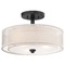 Minka Lavery Parsons Studio Sand Coal Semi-Flush Mount by Minka Lavery 4107-66