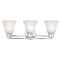 Design Classics Lighting Modern Bathroom Light with Alabaster Glass in Chrome Finish 703-26 GL9222-ALB