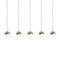 Sonneman Lighting Grapes Satin Nickel 5-Light LED Multi-Light Pendant by Sonneman Lighting 2921.13-SML