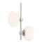 Designers Fountain Lighting Designers Fountain Zio Polished Nickel Pendant Light with Bowl / Dome Shade D270H-10P-PN