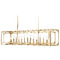 Z-Lite Easton Rubbed Brass Linear Light by Z-Lite 3038-13L-RB