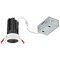 Recesso Lighting by Dolan Designs 2'' LED Canless 15W White/Black Recessed Downlight 3000K 24Deg IC Rated By Recesso RL02-15W24-30-W/BK SMOOTH TRM