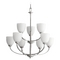 Quorum Lighting Reyes Classic Nickel Chandelier by Quorum Lighting 6060-9-64