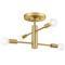 Designers Fountain Lighting Designers Fountain Arlo Brushed Gold Semi-Flushmount Light D320C-SF-BG