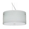 Besa Lighting Modern Pendant Light Grey Glass Satin Nickel by Besa Lighting 1KV-4008KR-SN