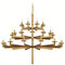 Visual Comfort Signature Collection Kelly Wearstler Liaison Chandelier in Antique Brass by VC Signature KW5202AB
