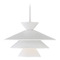Meridian 14-Inch Retro Pendant in White by Meridian M70096WH