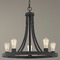 Design Classics Lighting Rio 5-Light Chandelier in Bronze without Glass 162-78