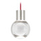 Visual Comfort Modern Collection Mina LED 3000K Mini Pendant in Nickel & Red by Visual Comfort Modern 700TDMINAP1CRS-LED930