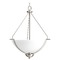 Progress Lighting Bravo Pendant in Brushed Nickel by Progress Lighting P3912-09