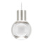 Visual Comfort Modern Collection Mina LED 3000K Mini Pendant in Nickel & White by Visual Comfort Modern 700TDMINAP1CWS-LED930