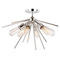 Vaxcel Lighting Vaxcel Lighting Estelle Polished Nickel Semi-Flushmount Light C0161