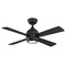 Fanimation Fans Fanimation Fans Kwad 44 Black LED Ceiling Fan with Light FP7644BL