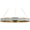 Visual Comfort Signature Collection Chapman & Myers Connery Chandelier in White & Brass by VC Signature CHC1617WHT