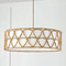 Capital Lighting Tulum 28-Inch Rattan Pendant in Matte Brass by Capital Lighting 347242MA