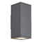 Visual Comfort Modern Collection Sean Lavin Tegel 12-Inch 4000K 10-Deg Up & Down LED Outdoor Light in Charcoal by VC Modern 700OWTEG84012NNCHUDUNV