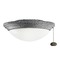 Kichler Lighting Weathered Steel LED Fan Light Kit by Kichler Lighting 380912WSP