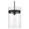 Designers Fountain Lighting Designers Fountain Midnight La Matte Black Pendant Light with Cylindrical Shade D222M-12P-MB
