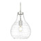 Z-Lite Z-Lite Bon Air Brushed Nickel Mini-Pendant Light with Bowl / Dome Shade 496P10-BN