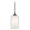Design Classics Lighting Design Classics Gala Fuse Matte Black Cord Hung Mini-Pendant with Double Glass Shade 582-07  GL1061 GL1040C
