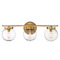 Meridian 24-Inch Bathroom Light in Natural Brass by Meridian M80024NB