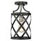 Z-Lite Malcalester Matte Black & Brushed Nickel Semi-Flush Mount by Z-Lite 481F1-MB-BN