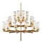 Visual Comfort Signature Collection Kelly Wearstler Liaison Chandelier in Antique Brass by Visual Comfort Signature KW5202ABCRG