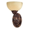 Metropolitan Lighting Sconce Wall Light with Alabaster Glass in Antique Bronze by Metropolitan Lighting N200401